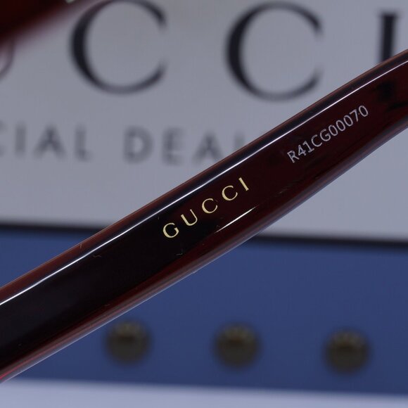 Gucci GG1723S 002 Square Sunglasses -Transparent Brown - Picture 8 of 12